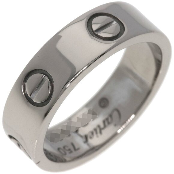 CARTIER 18k White Gold Love Ring #51 - Picture 2 of 10